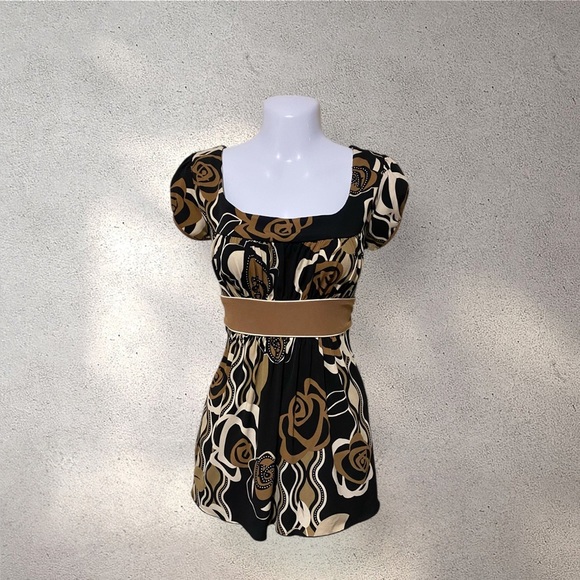 !! SOLD DO NOT BUY !! Speechless Brown Floral Print Blouse - Picture 1 of 4